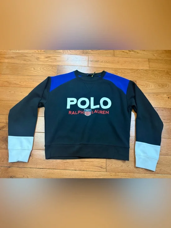 Polo Ralph Lauren Boys Colorblock Shield Pullover Sweatshirt