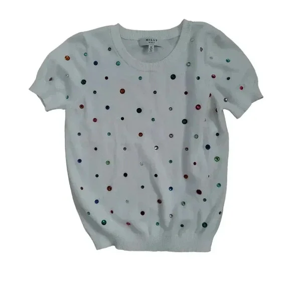 Milly Minis Rainbow Gem Pullover Big Kids Size 10
