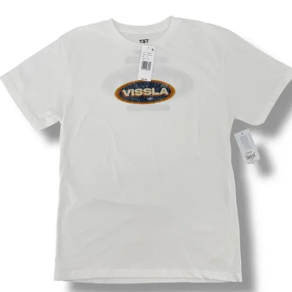 Vissla Logo Crew Neck T Shirt Big Boys Size XL Front Back Print