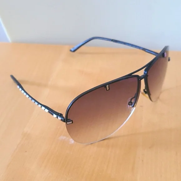 Dior ToreaDior Sunglasses Black Studs Gradient Lens