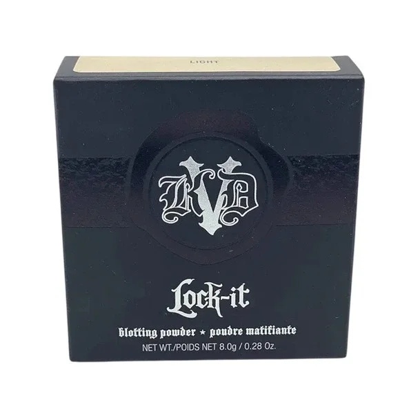 Kat Von D KVD Lock-it Blotting Powder Light Mattifying Pressed Powder 0.28oz NEW