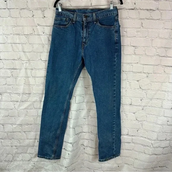 men's levi's 505 regular fit jeans 31x31 see pictures for measurements