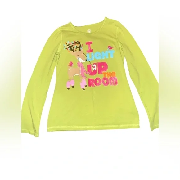 J khaki Light Up the Room Kids Shirt - Green