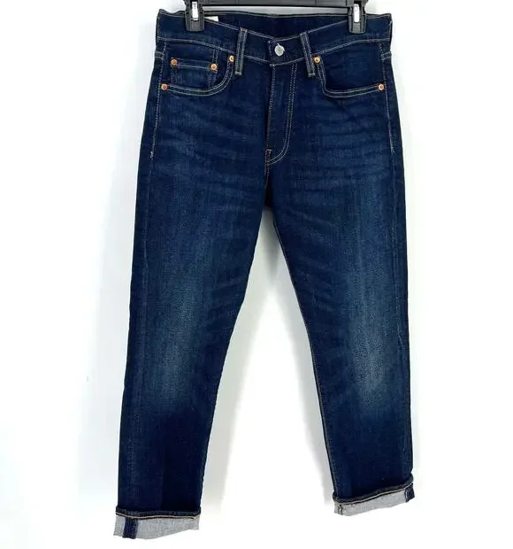 Levi's Big E 502 Jeans Mens Size 30 X 30 Dark Wash Stretch
