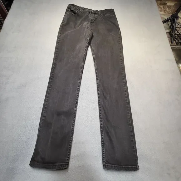 Levi's 511 Jeans Mens 30x32 Black Slim Straight Leg Stretch Distressed