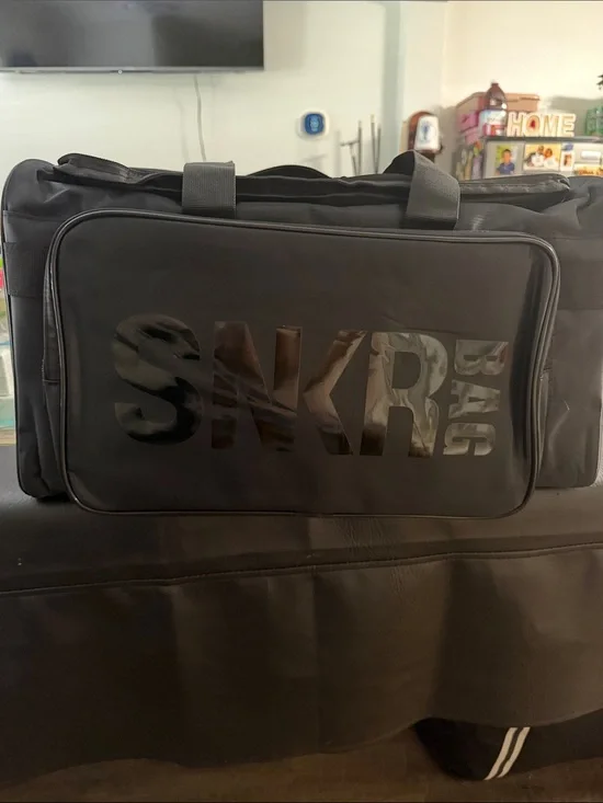 SNKR Black Duffel Bag- fits 3 pairs