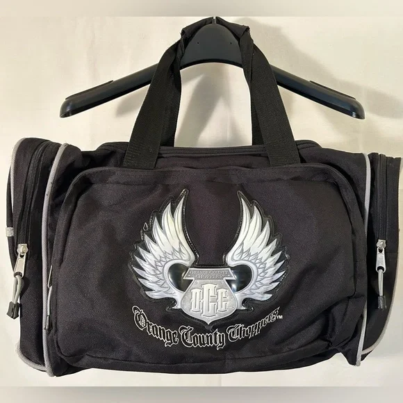 Orange County Choppers Black Nylon Duffle Bag