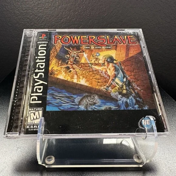 Powerslave (Sony PlayStation 1, 1996) Complete CIB Excellent Condition