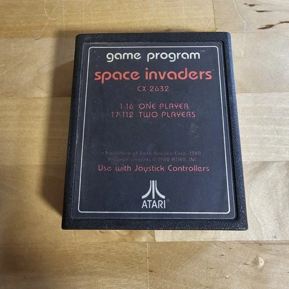Game Program Space Invaders‎ 1978 Release ATARI 2600 CX2632 (Cartridge Only)