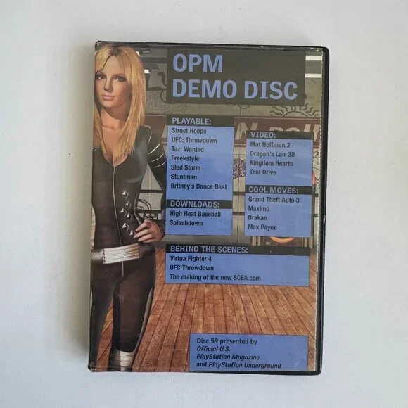 OPM Demo Disc 59 PS2 Official PlayStation Magazine GTA 3 Kingdom Hearts