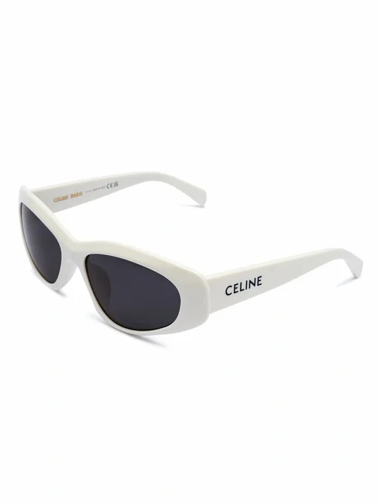 New Celine CL40279U 25A Ivory Cat-Eye Sunglasses Authentic
