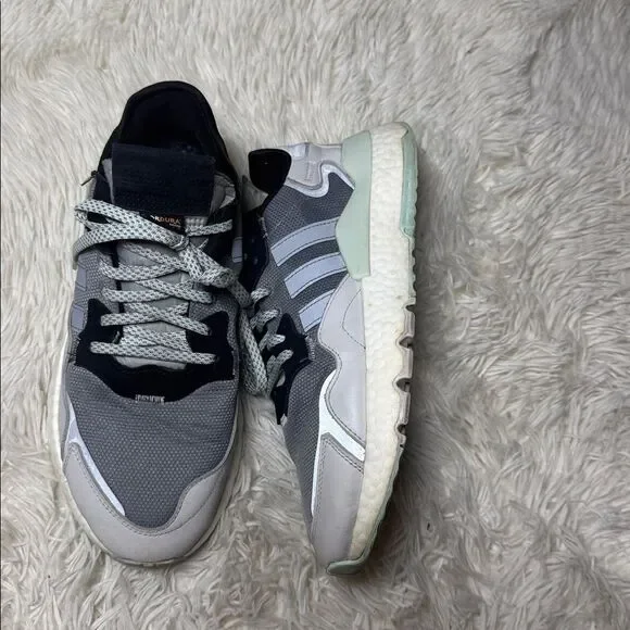 Adidas Black and White Cordura Sneakers