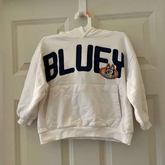 Kids Zara Bluey Character Cartoon TV Show Hoodie Sweatshirt size 5