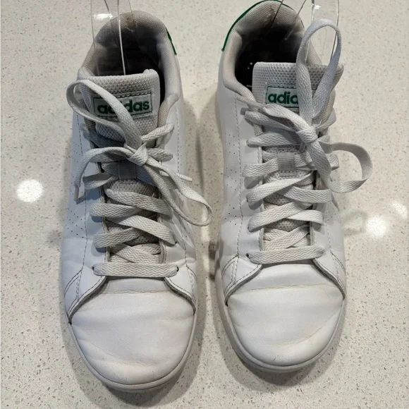 Adidas Classic White and Green Sneakers