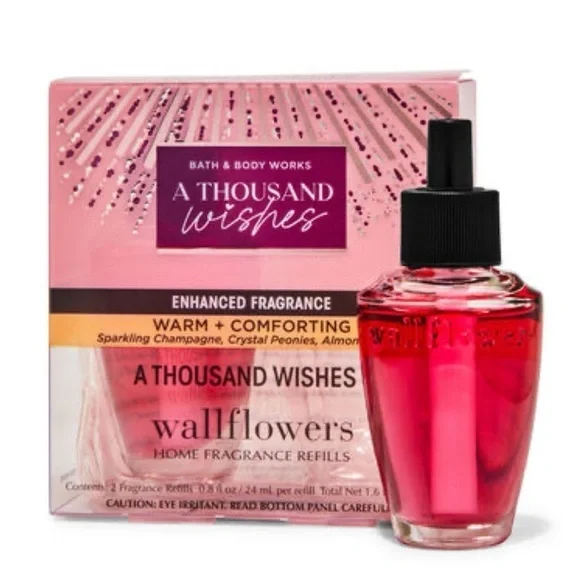 Bath & Body Works Wallflower Refill A Thousand Wishes 2 Pack Refills Nwt