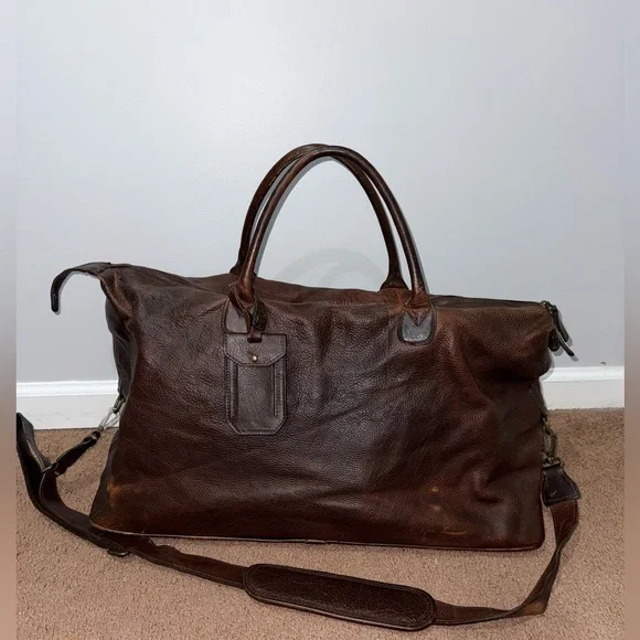 MOORE & GILES BENEDICT WEEKEND BAG IN‎ AMERICAN BISON 23x11x11”