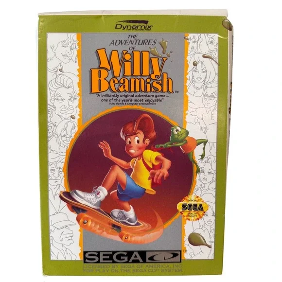 Adventures of Willy Beamish Sega CD 1993 Complete in Box Manual Reg Card Case
