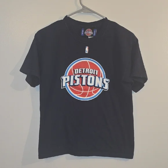 NBA Detroit Pistons Black Short Sleeve Tee Vintage LOT H
