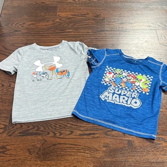 Boys bundle active shirts, size 5