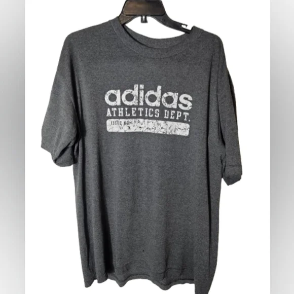 Adidas Men's Gray Circa 2005 T-Shirt Size Large *Small Holes