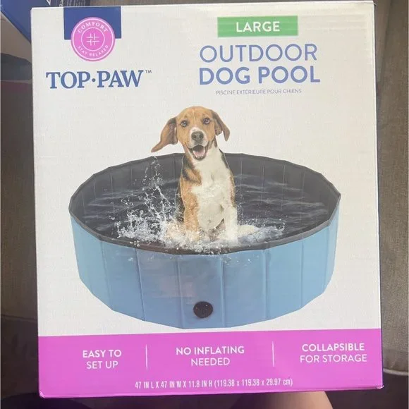 Doogs Pool Large Outdoor No Inflating Needed, Is A Great Alternative toBathing