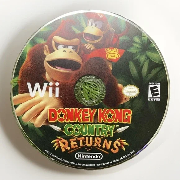 Donkey Kong Country Returns Nintendo Wii - DISC ONLY - Tested Works