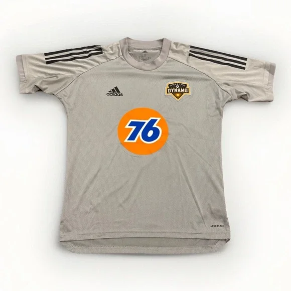 Adidas Soccer Jersey Mens S‎ Climacool MLS Houston Dynamo Shirt Gray 2018 Kit