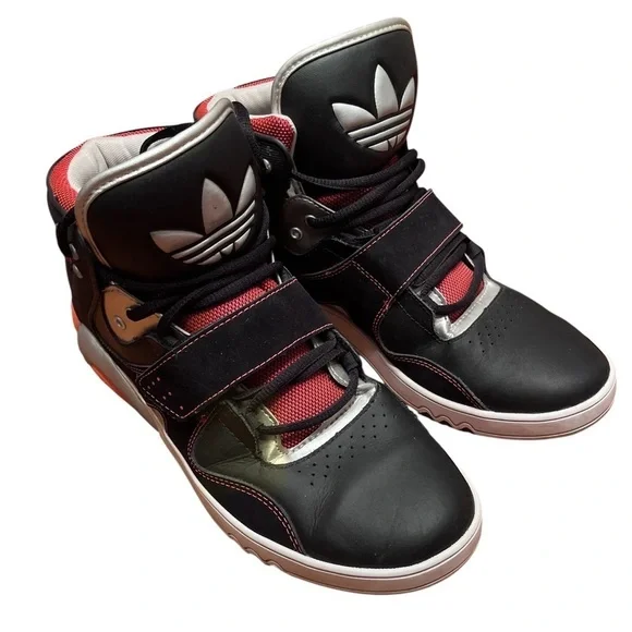Adidas Roundhouse Mid Orange/Black/Silver Size 10