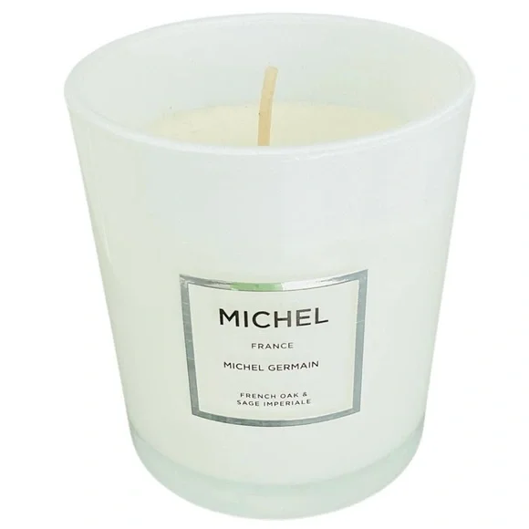 Michel Germain Soy Candle 5oz French Oak & Sage New Glass Jar Gift Home Decor