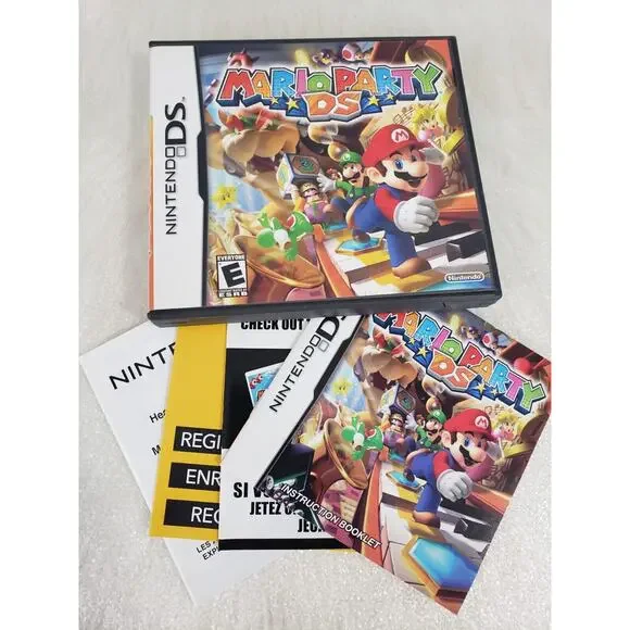 NO GAME‎ Case and Manual Only Mario Party DS Nintendo DS Authentic
