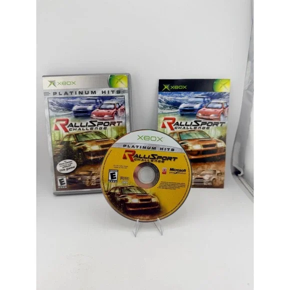 RalliSport Challenge Microsoft Xbox Platinum Hits Original Case Manual 2002