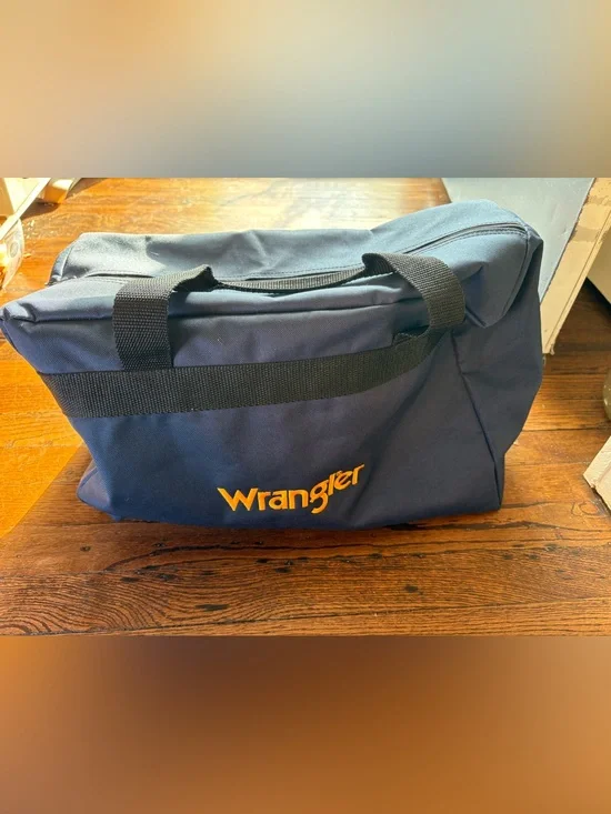 NEW Classic Wrangler Buck's Bags Navy Blue Duffle Bad 17,5x11,5x8,5