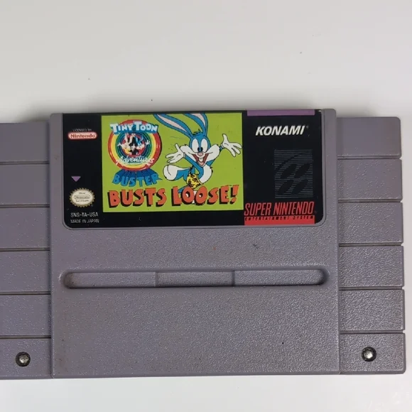 Tiny Toon Adventures: Buster Busts Loose! - Gray Game Cartridge