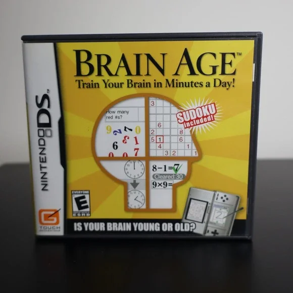 Brain Age: Train Your Brain in Minutes a Day Nintendo DS CIB Tested & Working