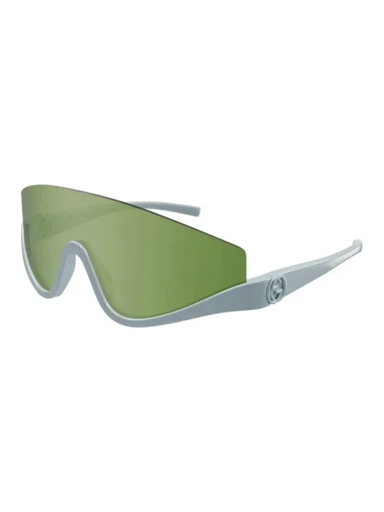 NEW GG1650S 011 GUCCI SUNGLASSES, SHIELD GRAY GREEN UNISEX GUCCI EYEWEAR