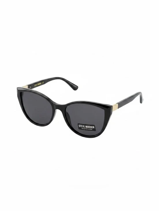 Steve Madden Black Cat-Eye Women's Sunglasses, New.