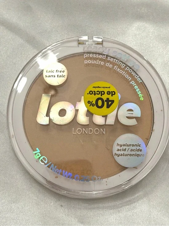 Lottie Ready Set Go Pressed Setting Powder 0.25 oz Sealed WARM TRANSLUCENT