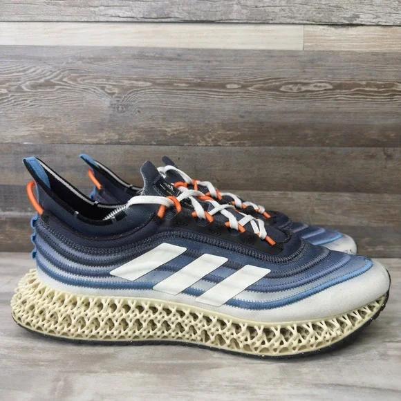 Adidas 4DFWD x Parley Mens Size 12 Running Shoes 3D Printed Blue White GX6604
