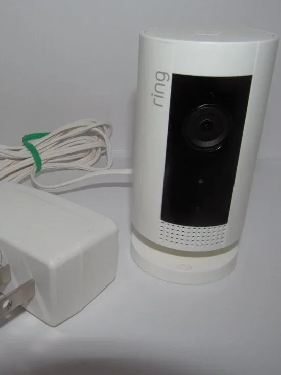 Ring Stick Up Indoor Cam Wired Security Camera 8SN2X9-WEN0 Tested Deregistered