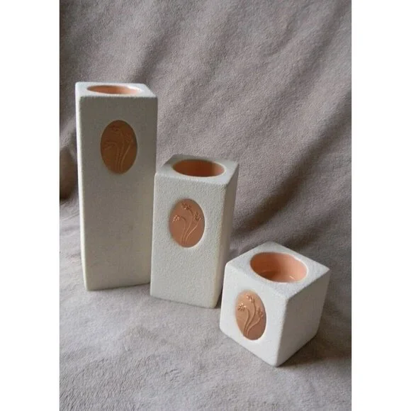 PARTYLITE MEDALLION TEALIGHT TRIO P7201 BRAND NEW IN BOX