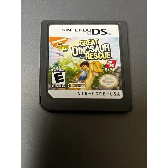 Go Diego Go Great Dinosaur Rescue Nintendo‎ DS Game Cartridge NTR-CGDE-USA