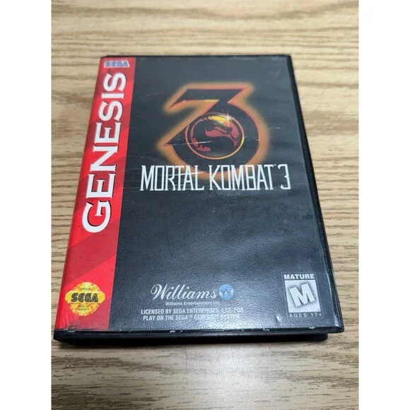 Mortal Kombat 3 (Sega Genesis, 1995) Genuine CIB Tested READ‎