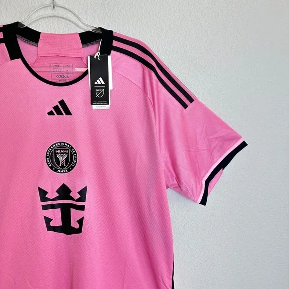 Adidas Inter Miami CF 2024 Home Authentic Jersey Pink IU0189 Men 2XL Soccer‎ NEW