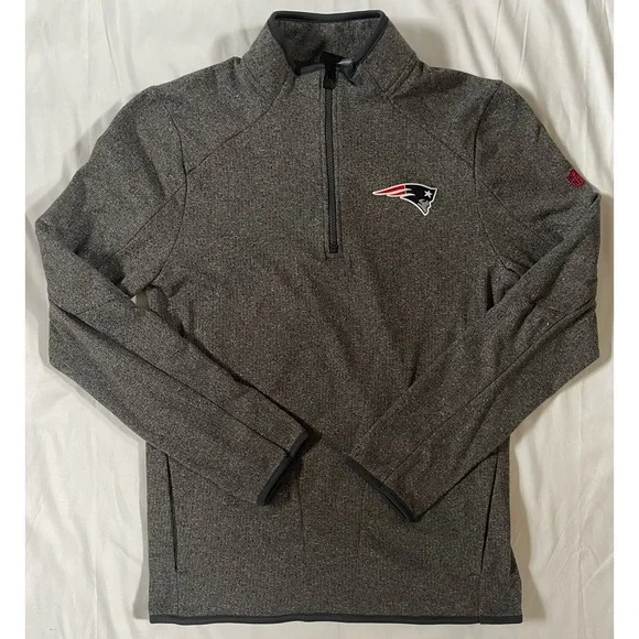 NFL Team Apparel NE Patriots Youth 1/4 Zip Pullover Sz X-Large‎ Team Gear