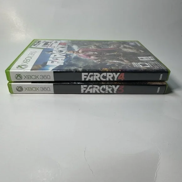 Far Cry 3 & 4 Bundle (Microsoft Xbox 360, 2012) Tested Working