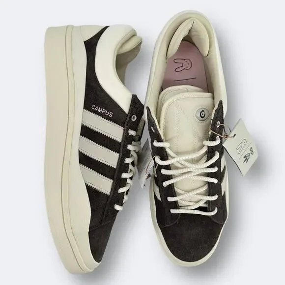 Adidas X Bad Bunny Campus Sneaker Shoes Mens Size 12.5 Brown Cream Suede