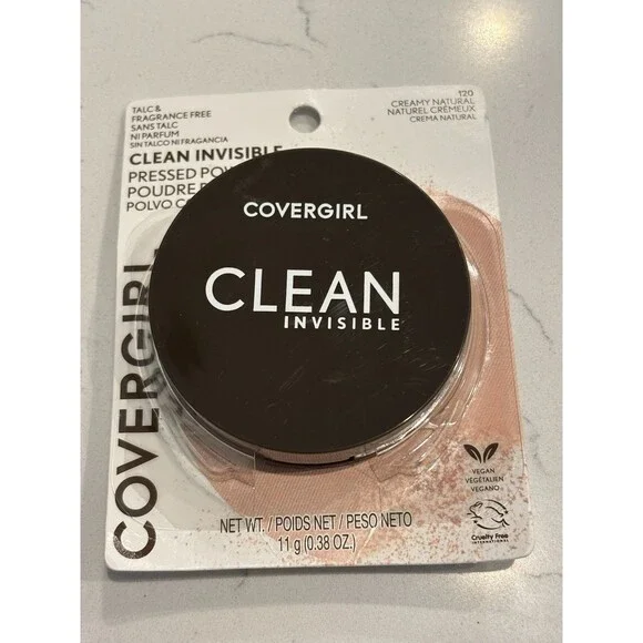 New- Covergirl Clean Invisible Pressed Powder. Creamy Natural 120