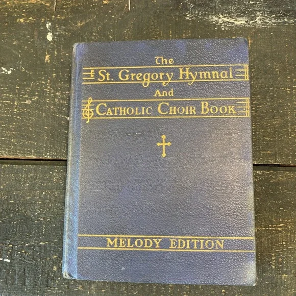 Vintage St. Gregory Hymnal & Catholic Choir Book 1947 Melody Edition Sheet Music