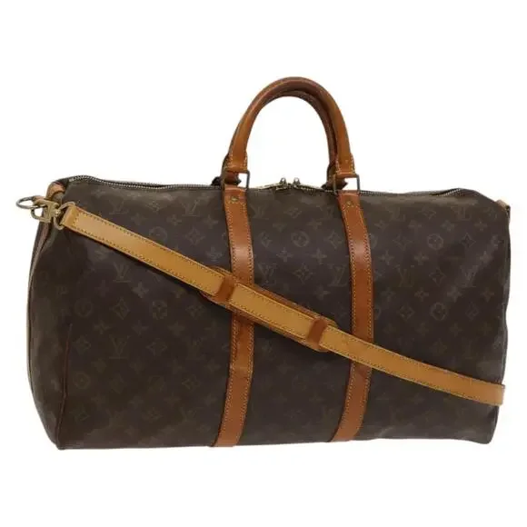 LOUIS VUITTON Monogram Keepall Bandouliere 50 Boston Bag M41416