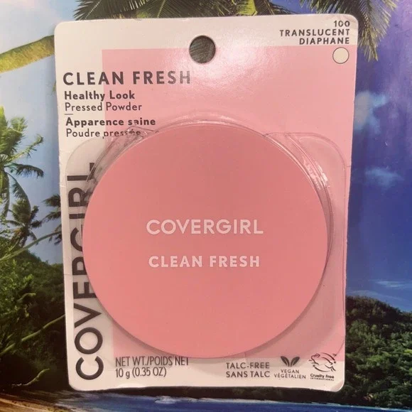 Covergirl Clean Fresh Healthy Look Pressed Powder 100 Translucent Talc-Free